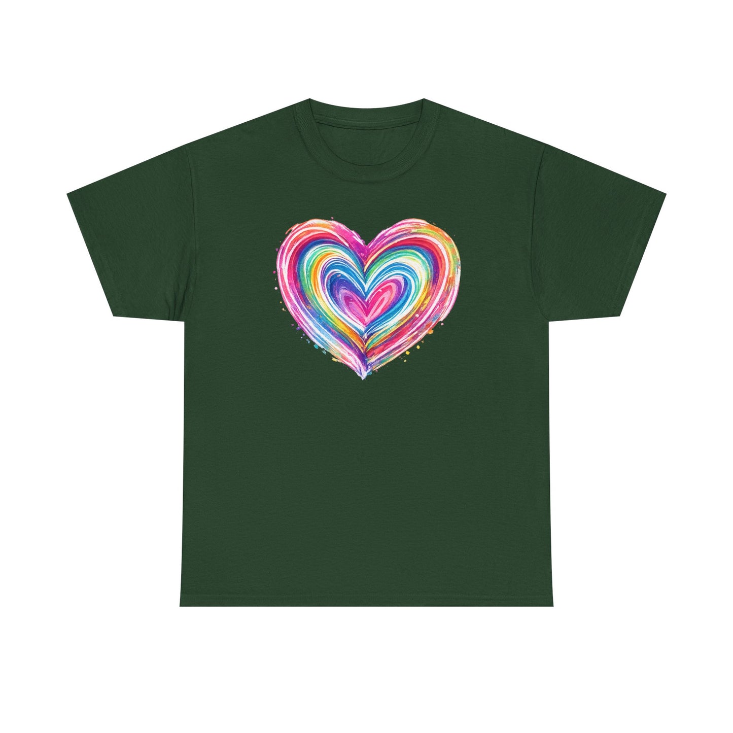 Comfort Colors Cute Heart Shirt, Brushstroke Heart Shirt, Anniversary Gift, Womens Love Shirt, Valentines Day Shirt, Coquette Valentine Tee