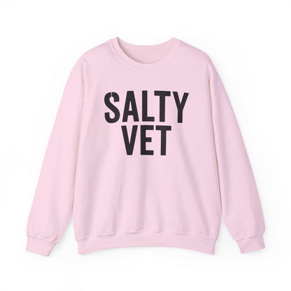 Salty Vet Crewneck Sweatshirt, Cozy Unisex Sweatshirt for Veteran, Perfect Gift for Veterans, Casual Wear, Comfy Style