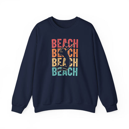 Beach Vibes Unisex Crewneck Sweatshirt - Perfect for Summer Days, Beach Lovers, Vacation, Casual Wear, Gift Idea