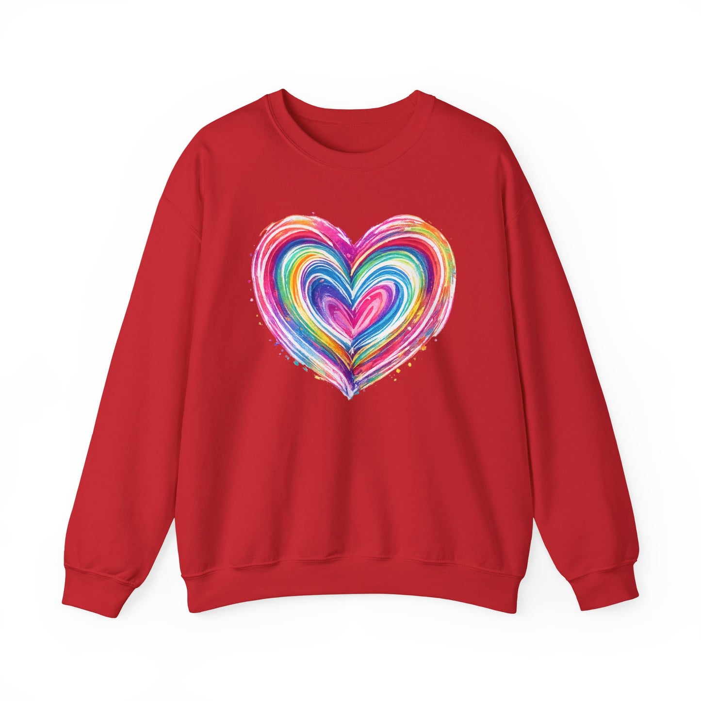 Comfort Colors Cute Heart SweatShirt, Brushstroke Heart , Valentine Gift, Womens Love Sweater, Anniversary Day , Coquette Valentine Tee