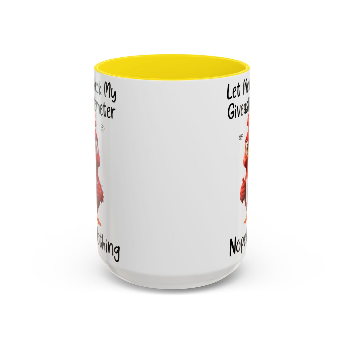 Funny Giveashitometer Mug | Sarcastic Coffee Mug with Rooster | Sassy Office Mug | Gift for Coworkers Friends