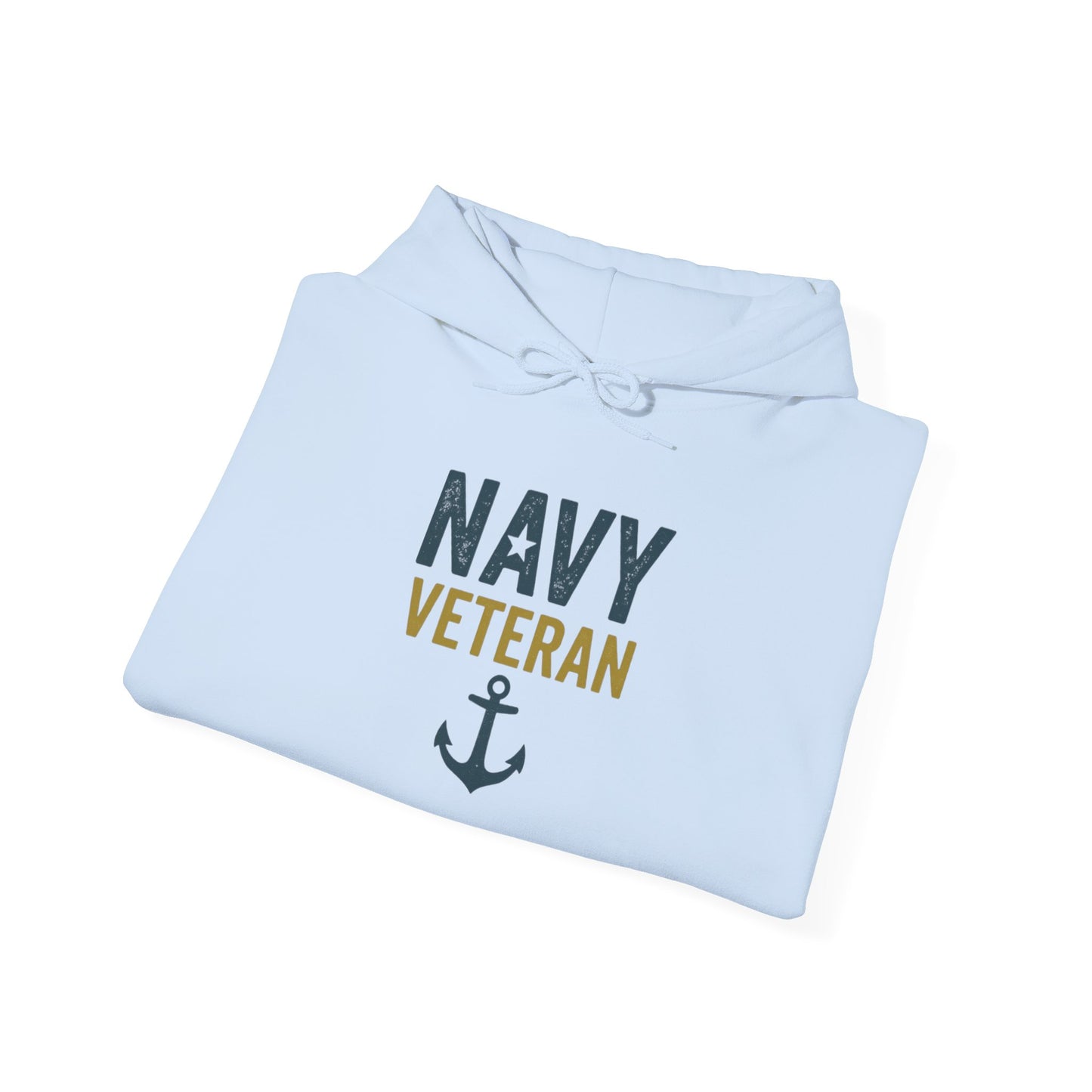 Navy Veteran Hoodie| Patriotic Military Pullover with Anchor | US Navy Gift for Men & Women | Veteran Pride Crewneck