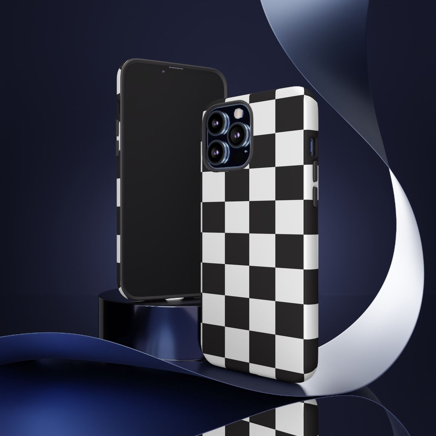 Black and White Checker iPhone Case, Stylish iPhone Cover for Teens, Holiday Gift, Unique Mobile Accessories, Tough Protection