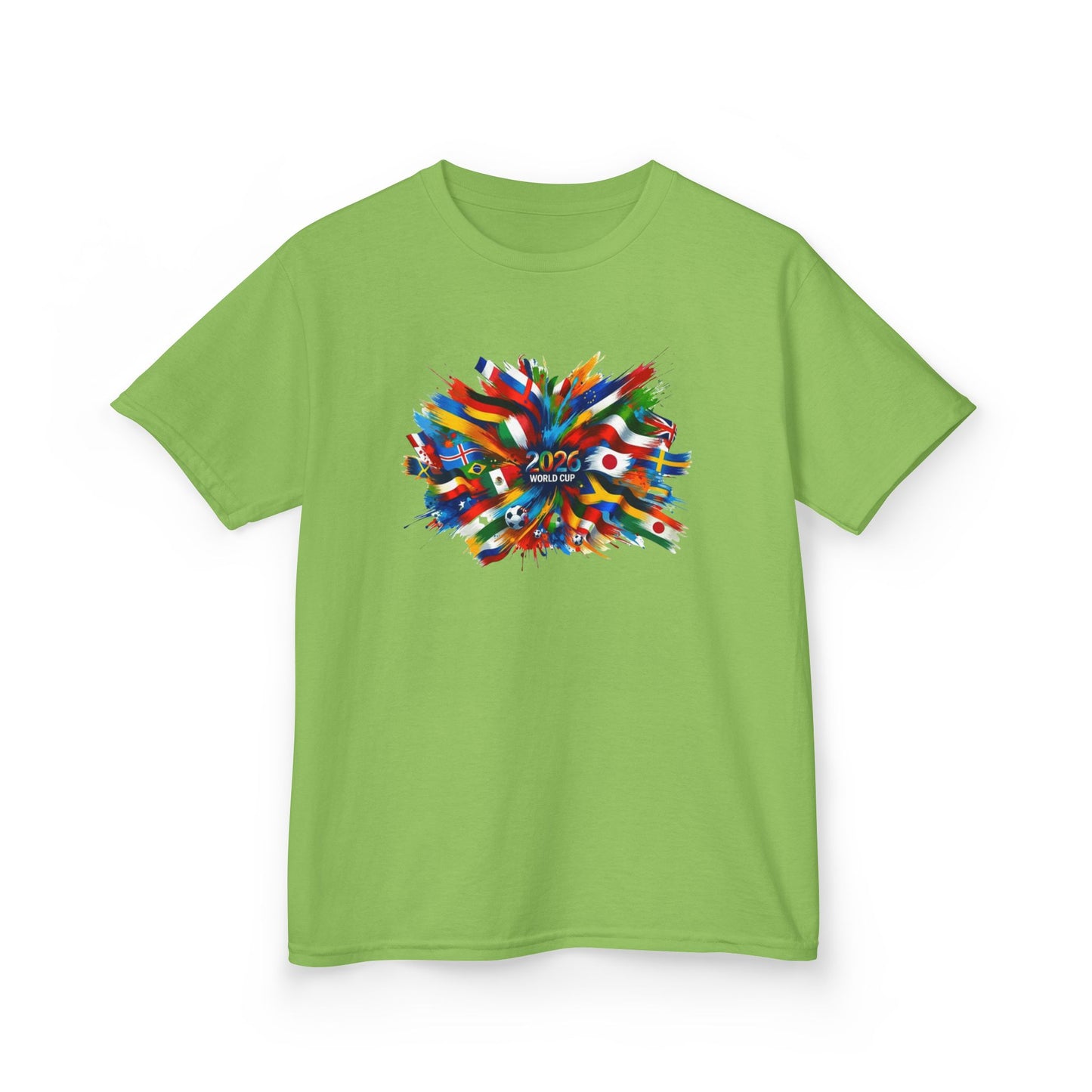 Colorful Paint Splash Kids T-Shirt | 2026 USA Soccer Tee for Kids | Abstract Art Graphic Shirt | Fun Youth Fan Gift, Football Lover Gift