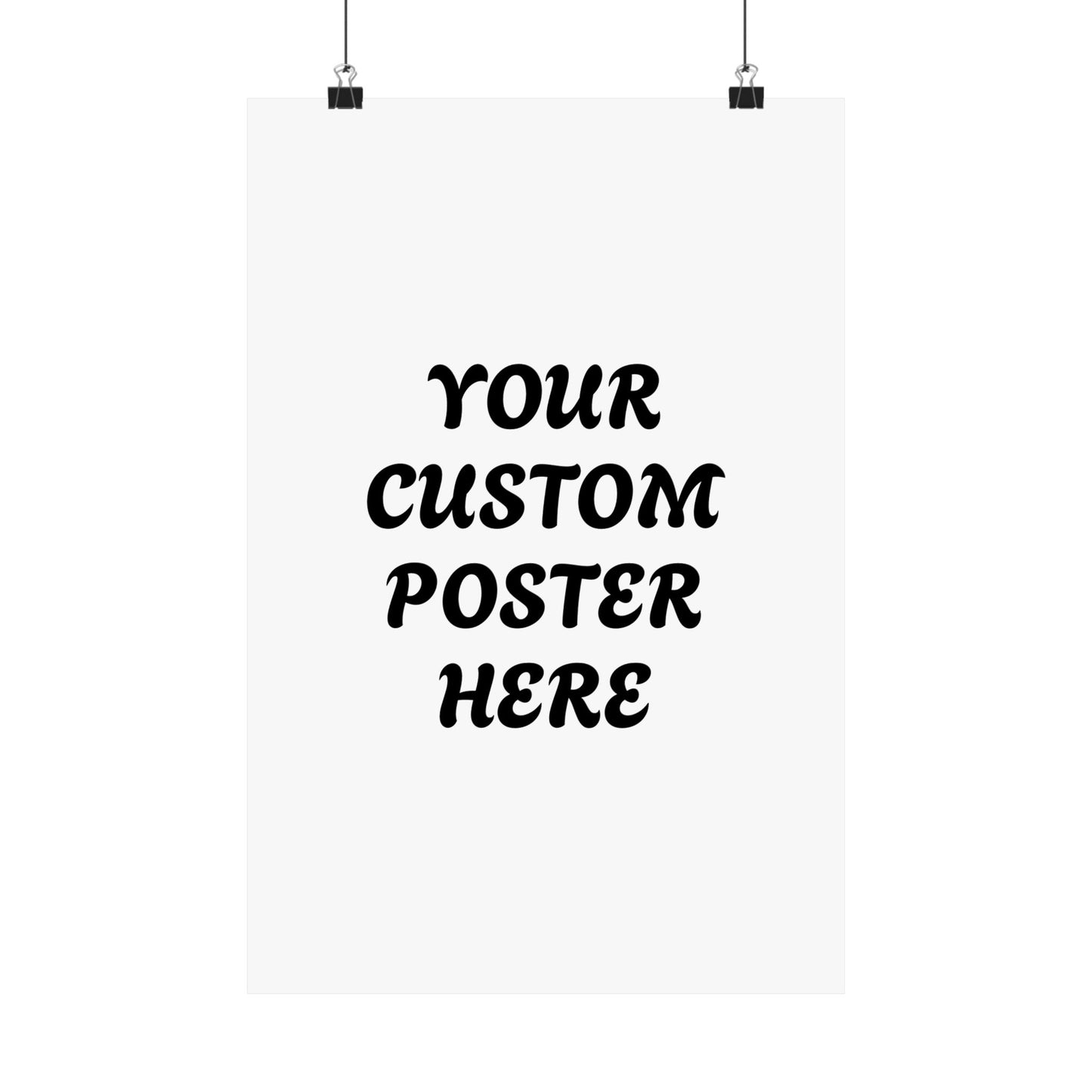 Customizable Matte Vertical Posters for Personalized Decor, Wall Art, Gift for Home, Custom Text Poster, Unique Artwork