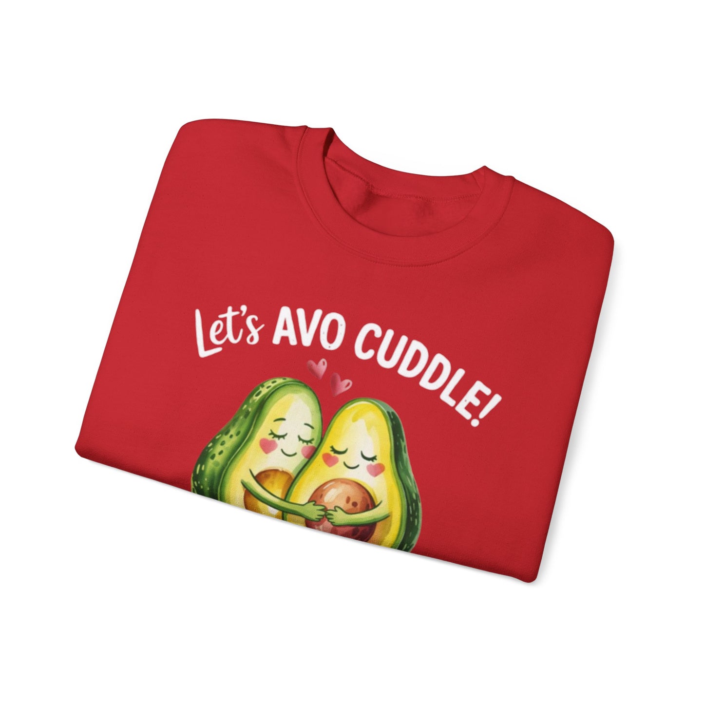 Let's Avo Cuddle Sweatshirt | Cute Avocado Crewneck for Couples | Cozy Matching Gift | Anniversary Gift | Cute Date Night Sweater