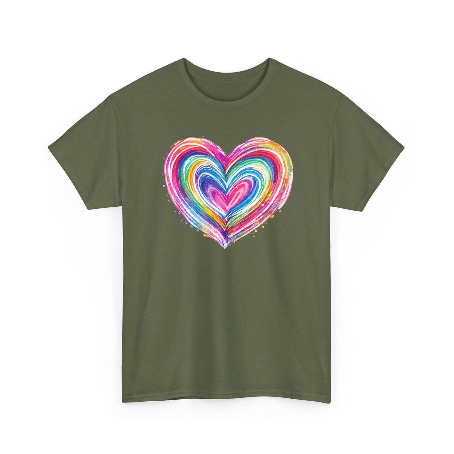 Comfort Colors Cute Heart Shirt, Brushstroke Heart Shirt, Anniversary Gift, Womens Love Shirt, Valentines Day Shirt, Coquette Valentine Tee