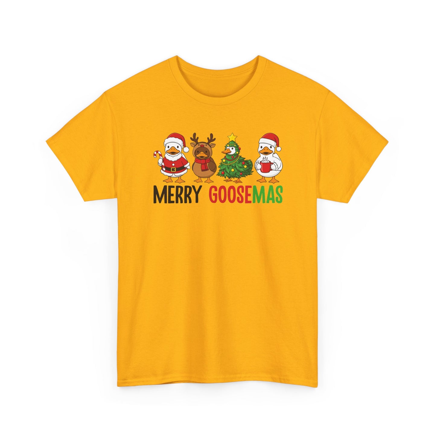 Merry Goosemas Shirt | Funny Christmas Goose T-Shirt | Holiday Humor Tee | Cute Santa Goose Shirt | Xmas Gift for Men & Women