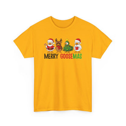 Merry Goosemas Shirt | Funny Christmas Goose T-Shirt | Holiday Humor Tee | Cute Santa Goose Shirt | Xmas Gift for Men & Women