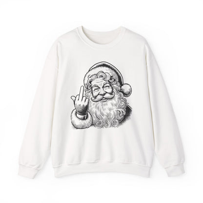 Funny Sassy Santa Sweatshirt for Holiday Fun, Christmas Gift for Friends, Cozy Winter Wear, Funny Crewneck Sweater, Unique Holiday Apparel
