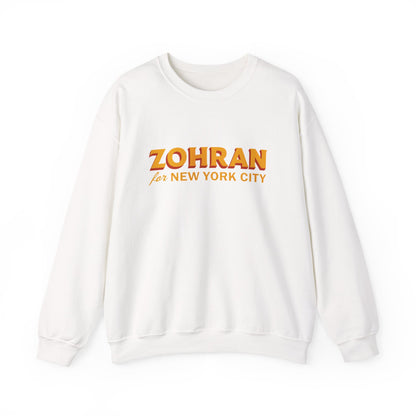 Zohran for New York City Sweatshirt, Vintage NYC Crewneck, Political Graphic Pullover, City Pride Gift | Urban Streetwear