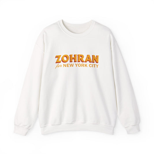 Zohran for New York City Sweatshirt, Vintage NYC Crewneck, Political Graphic Pullover, City Pride Gift | Urban Streetwear