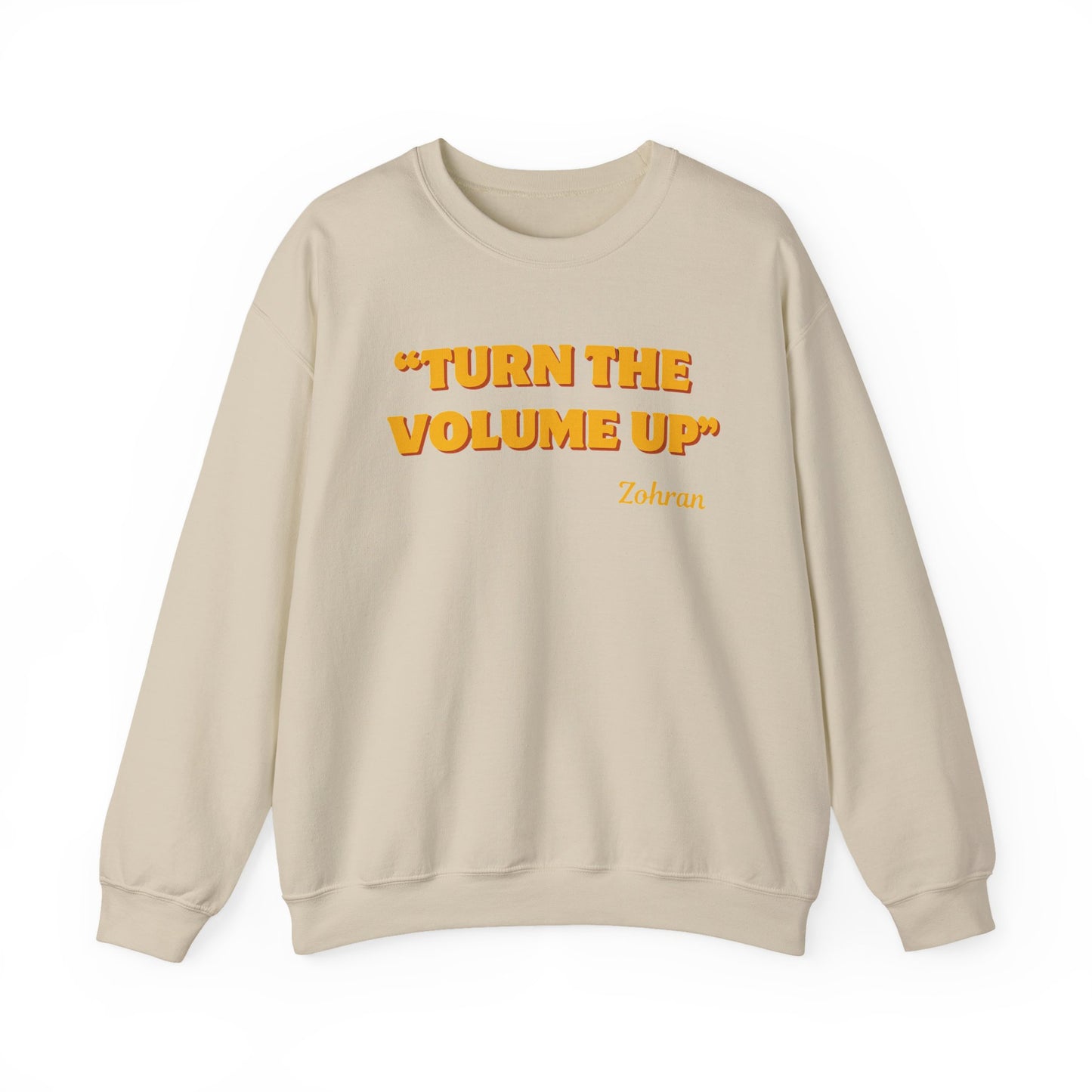 Turn the Volume Up Sweatshirt, Zohran Mamdani NYC 2026 Crewneck, Progressive Political Sweatshirt, Democracy and Protest Apparel