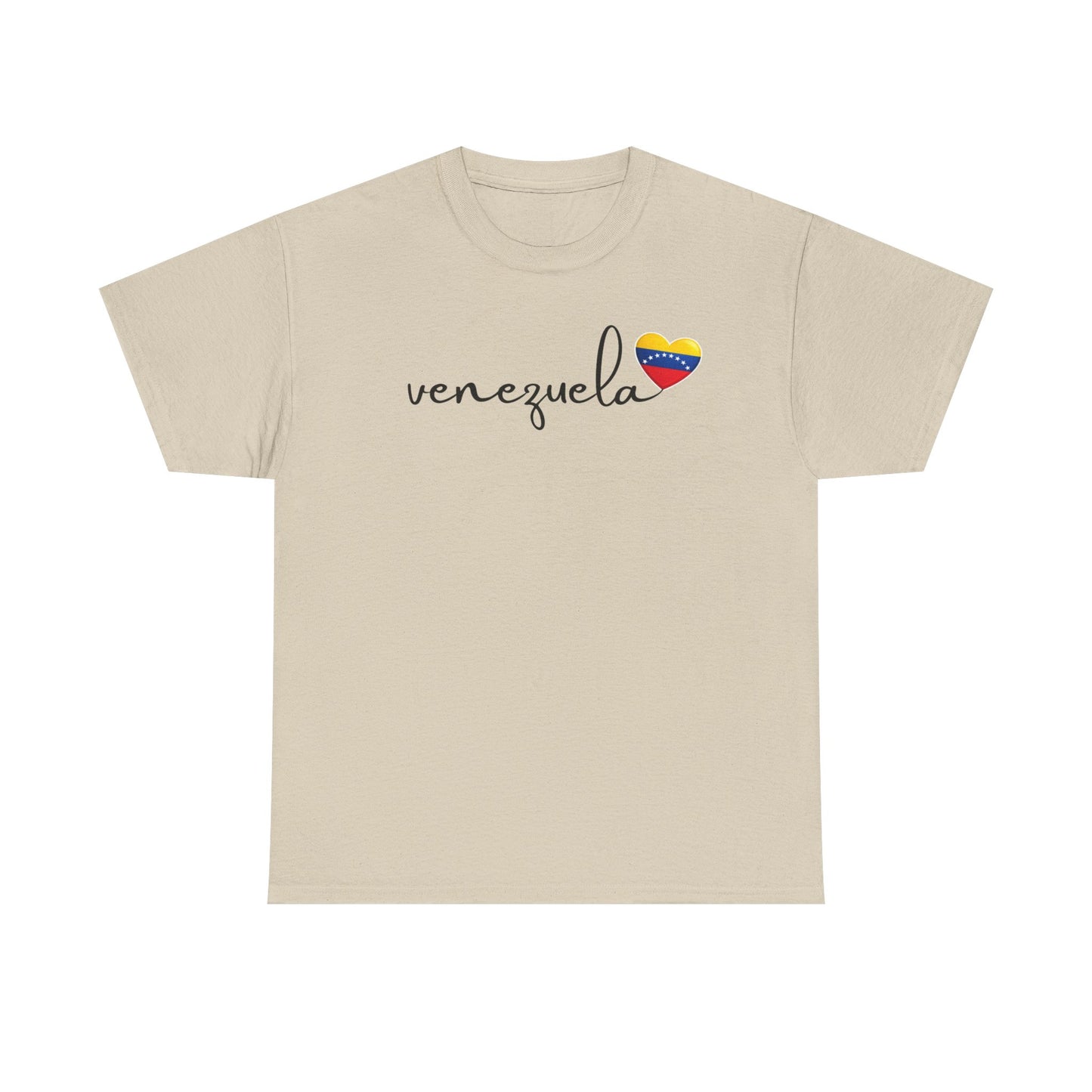 Venezuela Sweatshirt with Heart Flag | Minimalist Country Pride Crewneck | Travel Gift for Her, South America Apparel