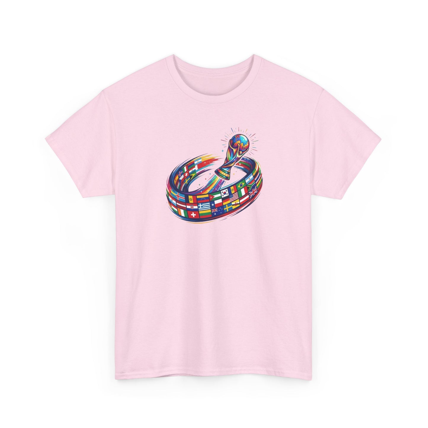 Colorful Flag FIFA World Cup T-Shirt, International Flags  Design Tee, Artistic Soccer Graphic Shirt for Men and Women