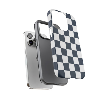 Checkered Pattern iPhone Case, iPhone Cover, Modern iPhone Accessory, Gift for Him, Trendy Mobile Protection