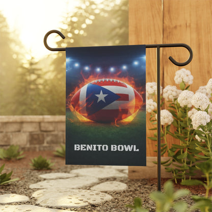 Puerto Rico Flag Football Garden Flag | PR Pride Outdoor Banner | Game Day Yard Decor | Latin Culture Sports Flag
