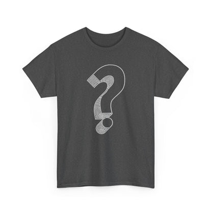 Question Mark Dotted Line Minimal Mystery T-Shirt