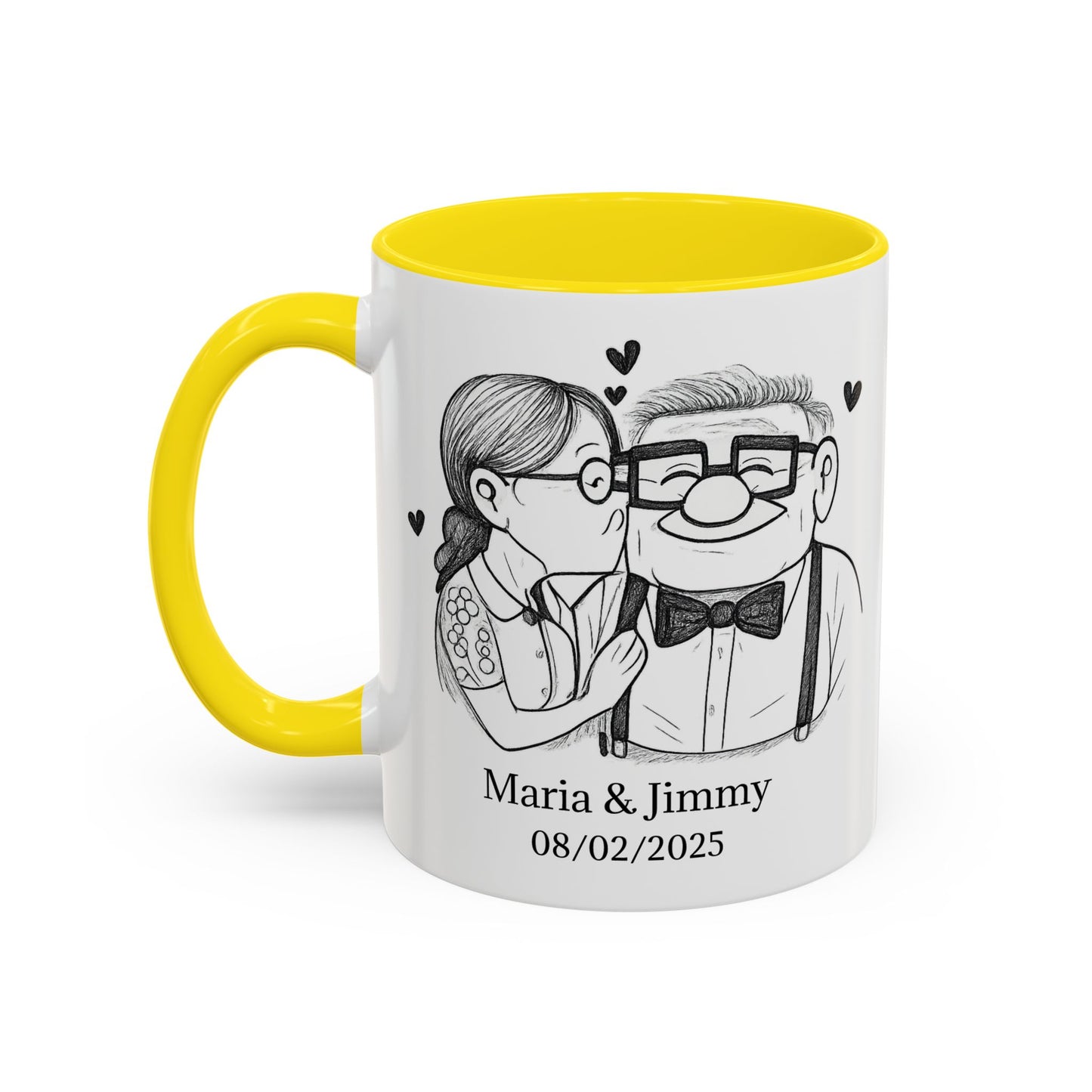 You're My Greatest Adventure Coffee Cup, Custom Line Drawing Couple Mug, Anniversary Gift For Husband Wife, Engagement Gift, Valentine's Day