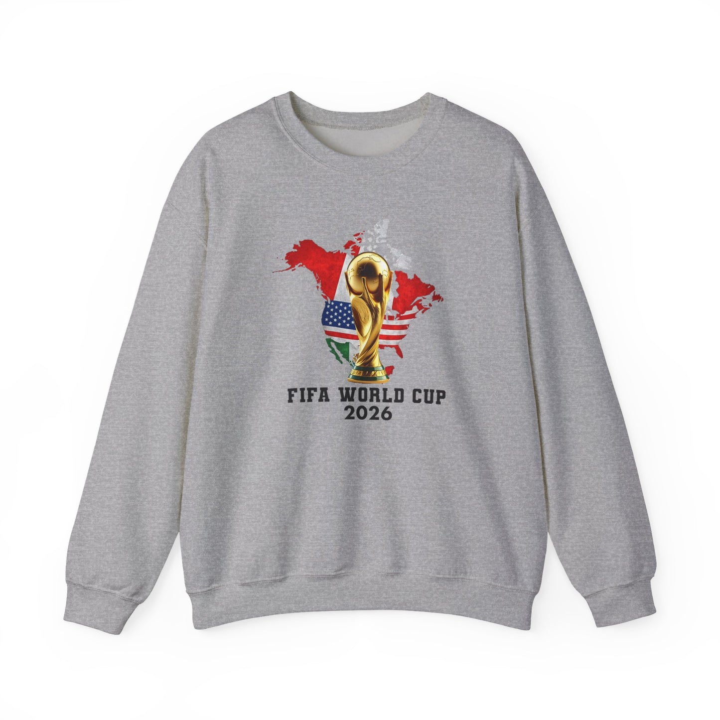 World Cup 2026 Trophy Sweatshirt, USA Soccer Crewneck, Football Fan Pullover, Vintage Soccer Graphic, Match Day Gift