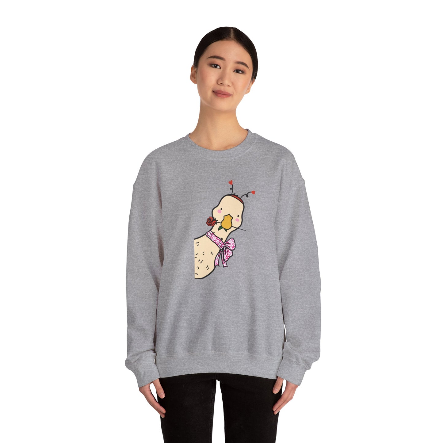 Cute Chick Scarf Sweatshirt | Cozy Bird Crewneck | Cute Animal Sweater | Kawaii Chick Pullover | Gift for Her | Fall Winter Cute Top