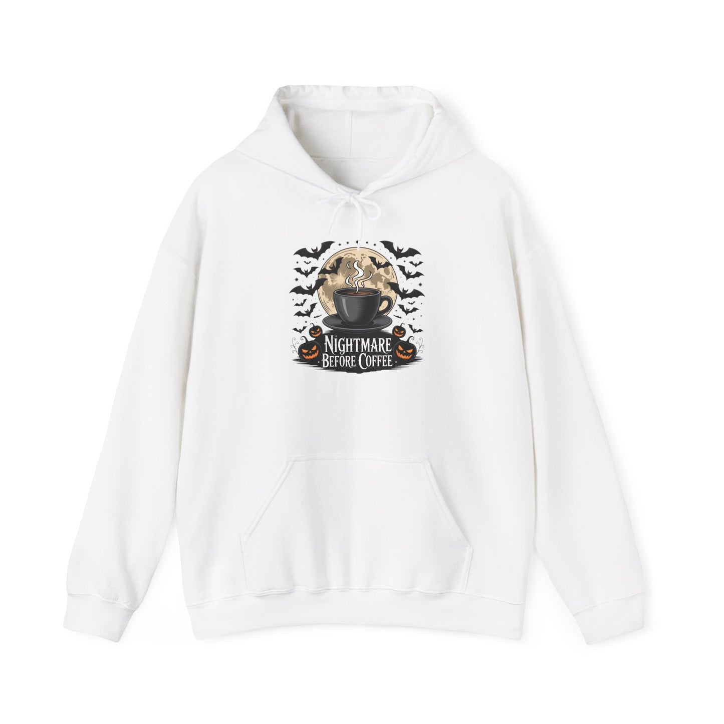 Nightmare Before Coffee Hoodie, Unisex Sweatshirt for Coffee Lovers, Halloween Apparel, Cozy Gift, Autumn Fashion