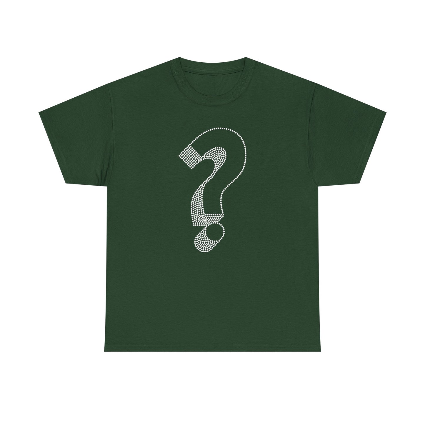 Question Mark Dotted Line Minimal Mystery T-Shirt