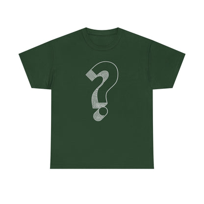 Question Mark Dotted Line Minimal Mystery T-Shirt