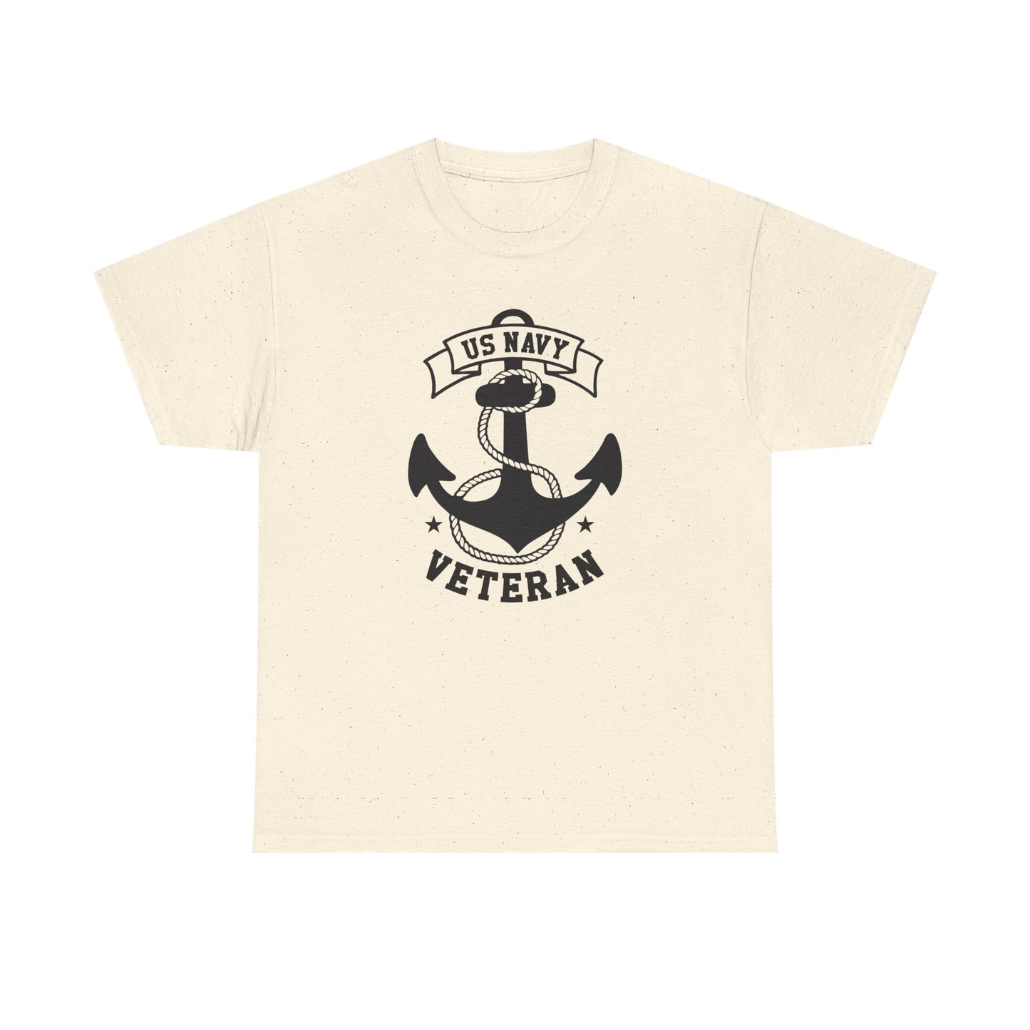 Navy Veteran Heavy Cotton Tee, US Navy Tribute Shirt, Military Appreciation Gift, Veteran's Day Outfit, Gift for Navy Personals