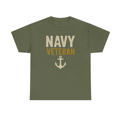 Navy Veteran Shirt | Military Pride Tee with Anchor | US Navy Gift for Men & Women | Veteran Appreciation T-Shirt | Patriotic Tee