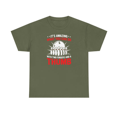 Bowling Humor Tee - Funny Graphic Unisex Heavy Cotton Shirt for Bowlers, Gift for Bowling Enthusiasts, Bowling Birthday, Sport Tee