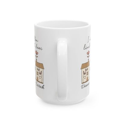 I Wish You Lived Next Door Mug | Long Distance Friendship Gift | Best Friend Coffee Cup | Miss You Mug | Valentine Gift, Neigobour Gift