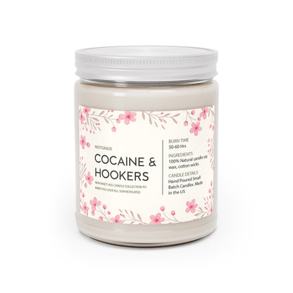 Scented Candle, Smells Like Cocaine & Hookers, Funny Candle Gift, Funny Gift For Birthday, Adult Candle, Best Friend Birthday Gift