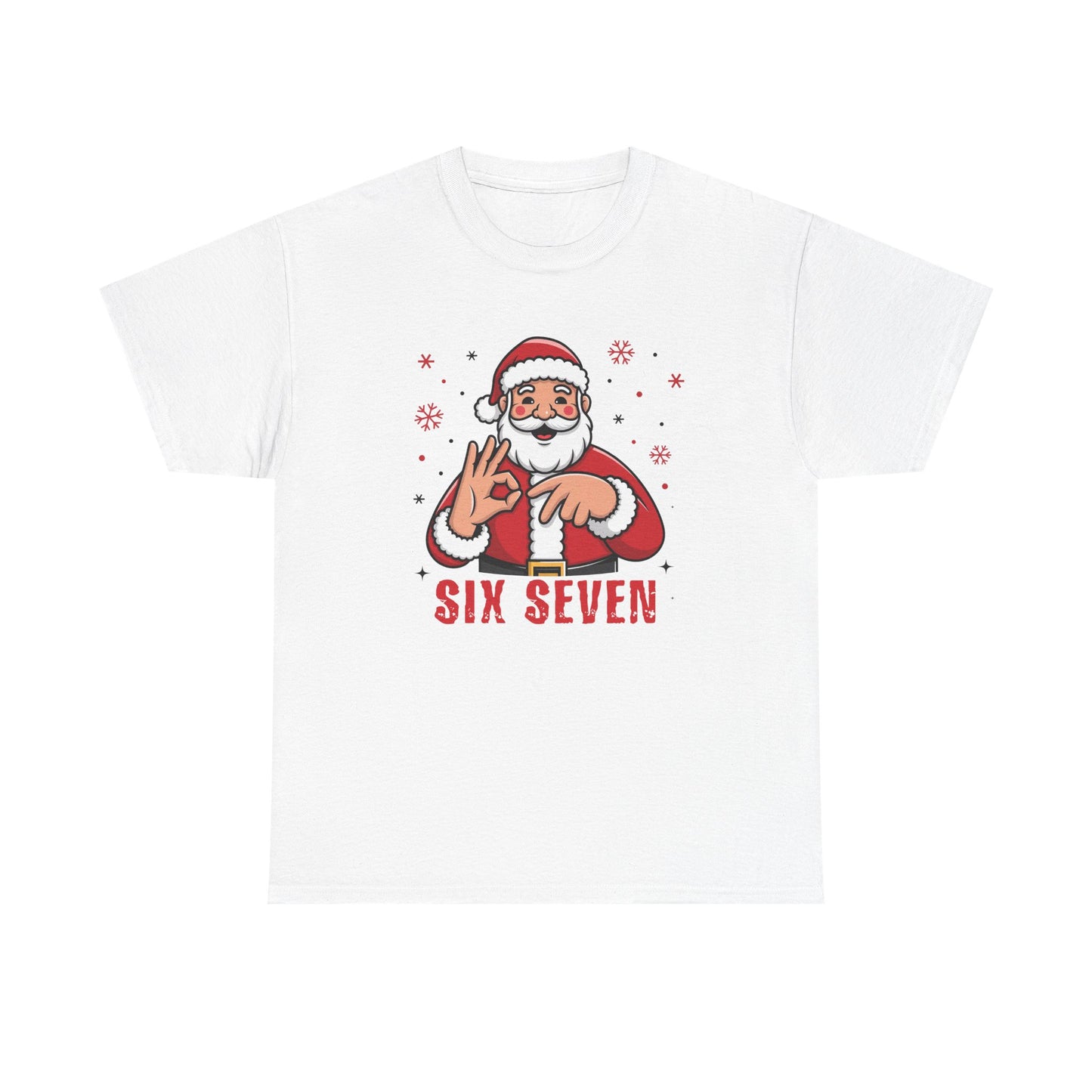 Six Seven Santa Funny Christmas T-Shirt  Humorous Holiday Tee for Men & Women | Trendy Santa Graphic Shirt | Gift for Friends