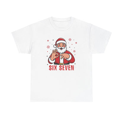 Six Seven Santa Funny Christmas T-Shirt  Humorous Holiday Tee for Men & Women | Trendy Santa Graphic Shirt | Gift for Friends