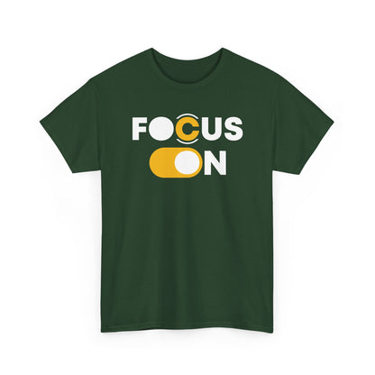 Focus On T-Shirt | Motivational Graphic Tee | Minimalist Positive Quote T-Shirt | Inspirational Gift for Men & Women