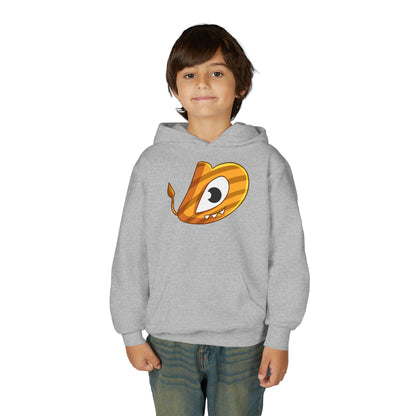 Whimsical Youth Hoodie with Playful Design, Cute Sweatshirt for Kids, Fun Gift for Birthdays, Cozy Winter Wear, Cartoon Style
