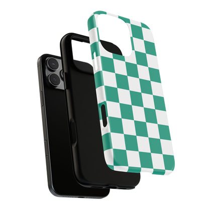 Checkered iPhone Case, Stylish Phone Cover,  Mobile Case For iPhone 17 Pro, 17, 16, 15, 14, 13, 12, 11, X, XR,XS MAX, Chic Gift for Her