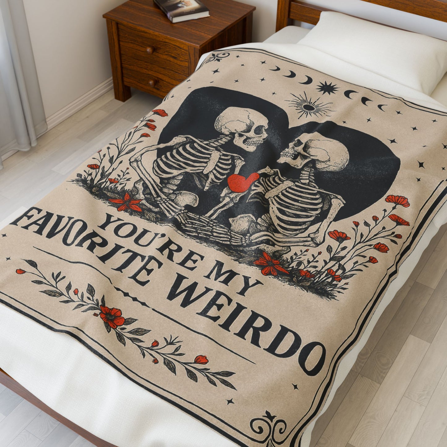 Anniversary Halloween Blanket for Women Men, Birthday Gifts for Girlfriend, Engagement, Wedding Gift for Wife, Husband Couple