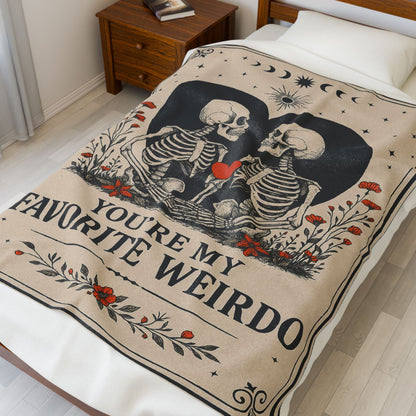 Anniversary Halloween Blanket for Women Men, Birthday Gifts for Girlfriend, Engagement, Wedding Gift for Wife, Husband Couple