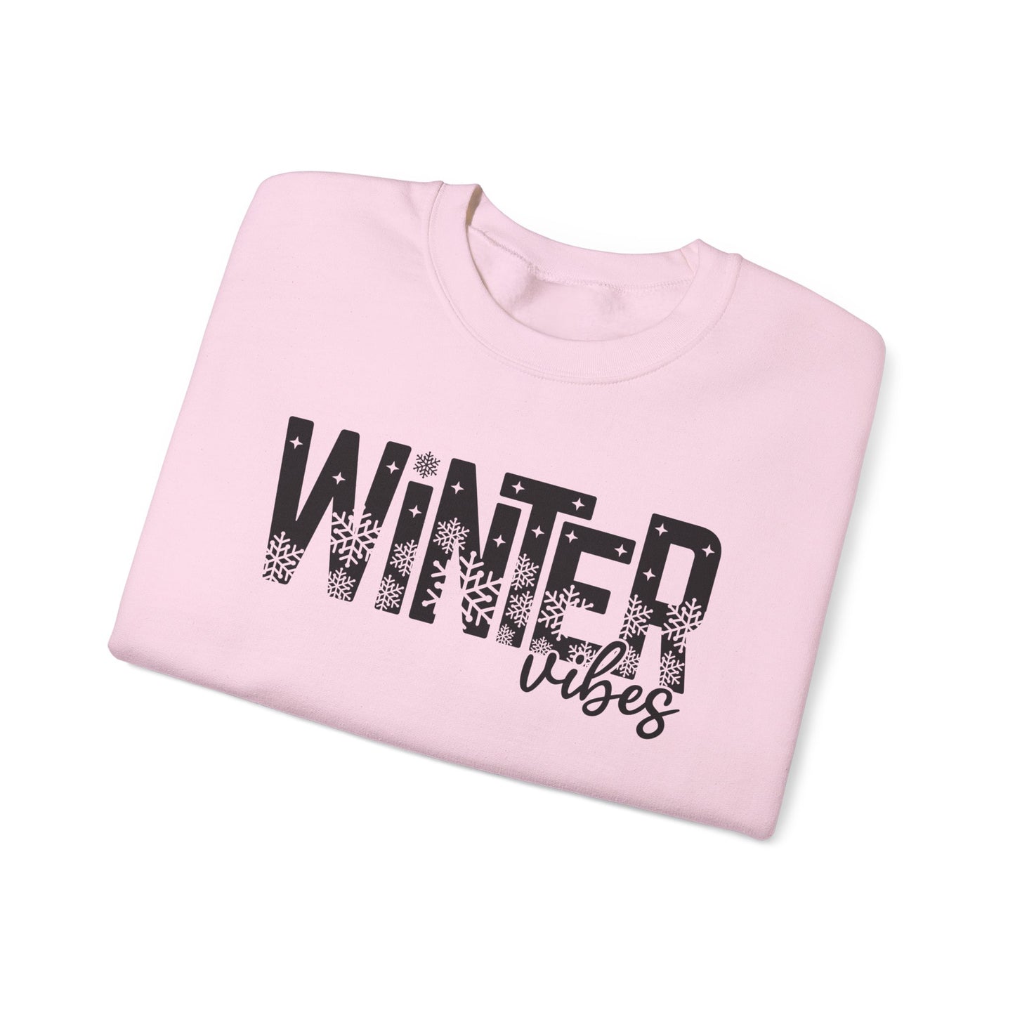 Winter Vibes Sweatshirt Snowy Aesthetic Pullover | Cute Winter Shirt for Women | Cold Weather Hoodie Alternative | Christmas Season Sweater