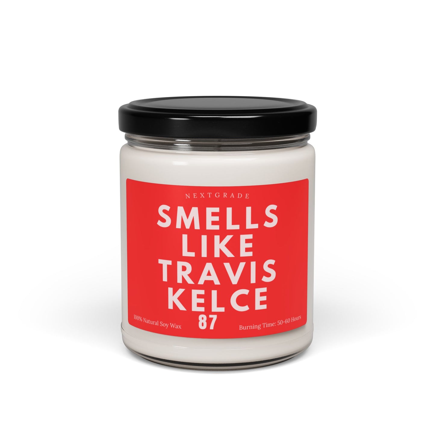 Smells Like Travis Kelce Candle - Football Themed Jar Candle, Gift for Kelce Fan, Scented 9 oz Candle
