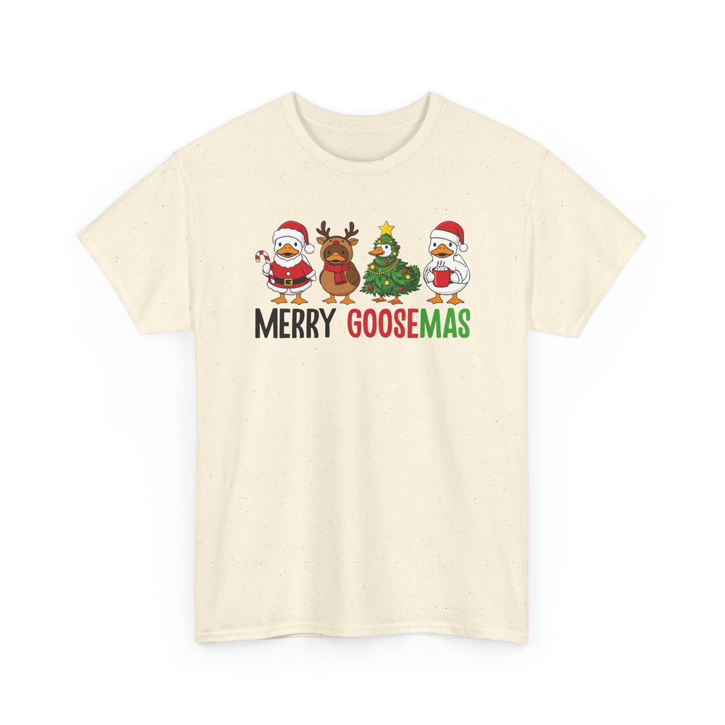Merry Goosemas Shirt | Funny Christmas Goose T-Shirt | Holiday Humor Tee | Cute Santa Goose Shirt | Xmas Gift for Men & Women
