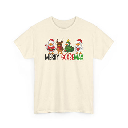 Merry Goosemas Shirt | Funny Christmas Goose T-Shirt | Holiday Humor Tee | Cute Santa Goose Shirt | Xmas Gift for Men & Women