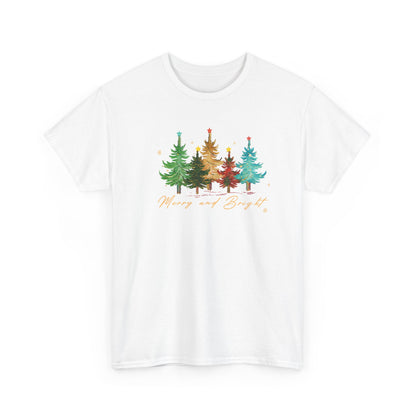 Merry and Bright Trees, Women's Christmas Shirt, Womans Holiday Shirt,Christmas Gift,Chic Winter Shirt,Cute Holiday Tee,Christmas Tree Shirt