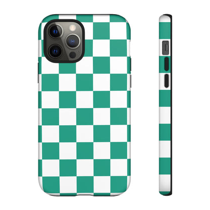 Checkered iPhone Case, Stylish Phone Cover,  Mobile Case For iPhone 17 Pro, 17, 16, 15, 14, 13, 12, 11, X, XR,XS MAX, Chic Gift for Her