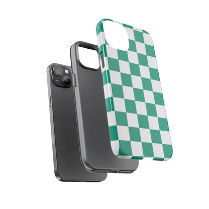 Checkered iPhone Case, Stylish Phone Cover,  Mobile Case For iPhone 17 Pro, 17, 16, 15, 14, 13, 12, 11, X, XR,XS MAX, Chic Gift for Her