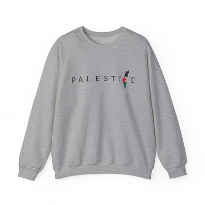 Palestine Heart Sweatshirt, Cozy Sweater, Casual Gift for Activists, Statement Apparel, Comfortable Layering Piece, Palestine Gift