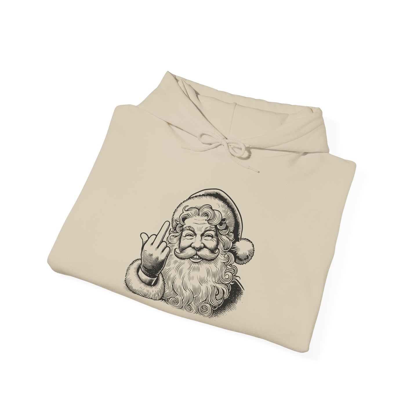 Funny Sassy Santa Hoodie, Funny Unisex Heavy Blend Sweatshirt, Christmas Gift, Holiday Apparel, Quirky Winter Wear, Casual Cozy