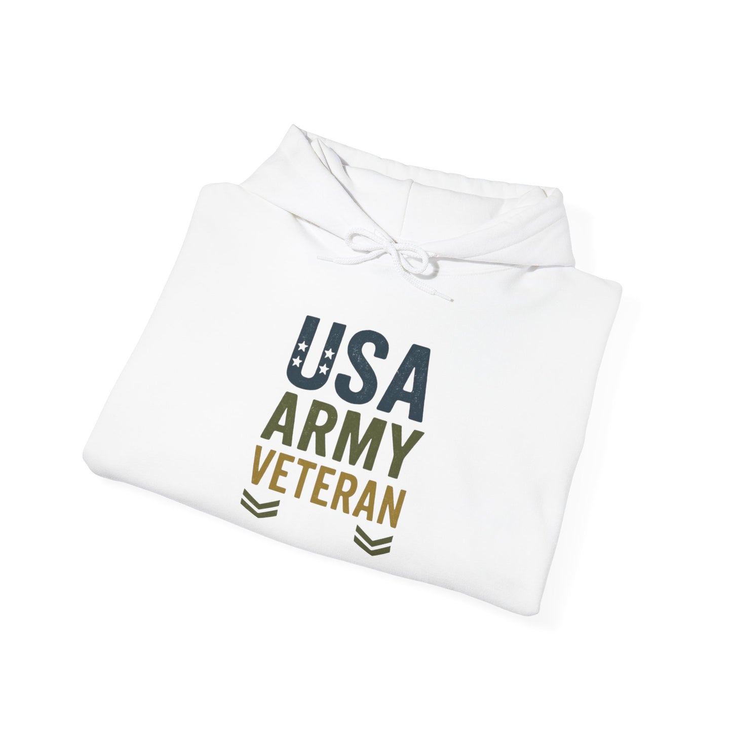 USA Army Veteran Hoodie - Unisex Heavy Blend Sweatshirt Hoodie, Military Apparel, Gift for Veterans, Navy Veteran Hoodie, Army Pride